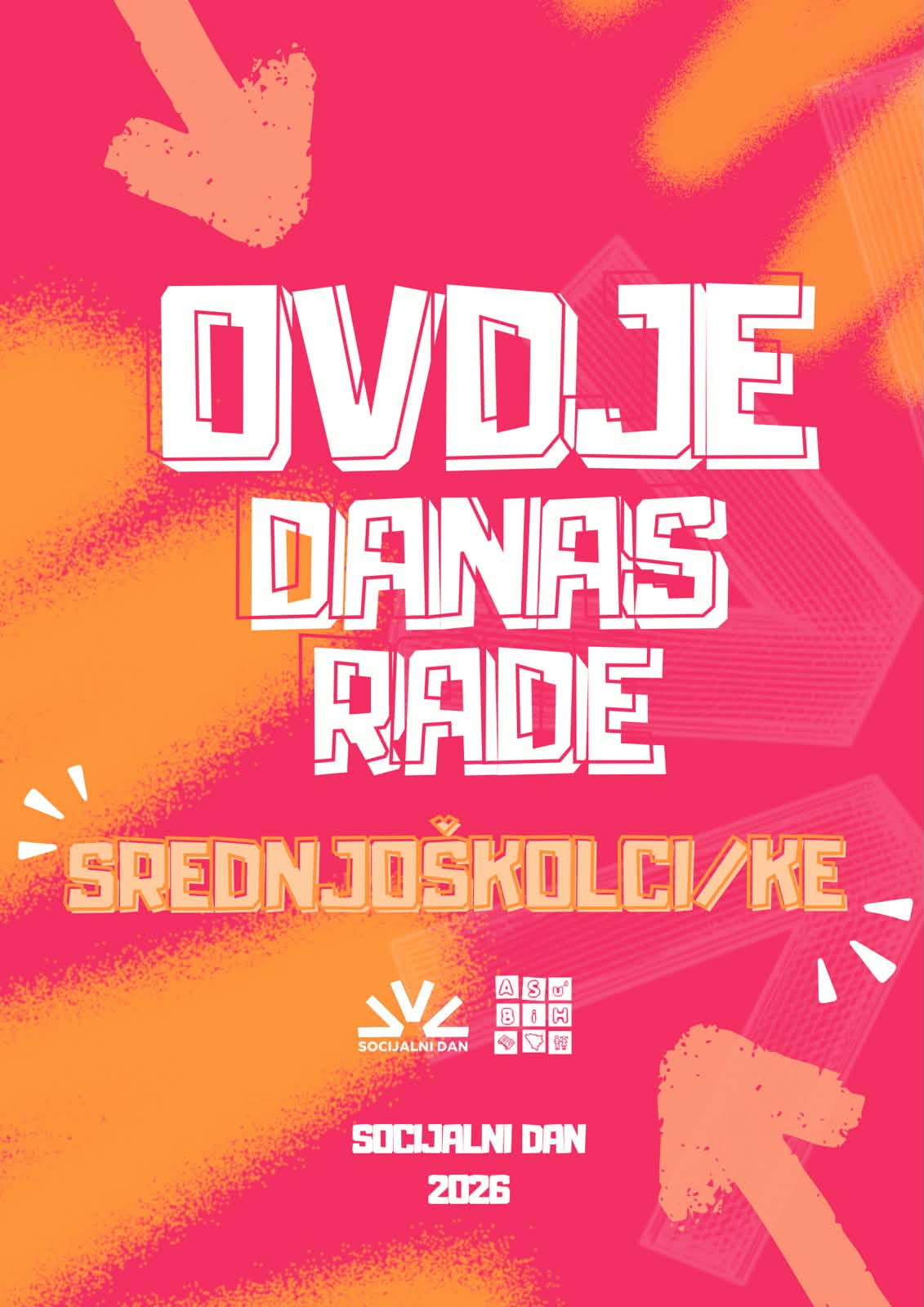 Vizual „Ovdje danas rade srednjoškolci“ koji poslodavci ističu na radnom mjestu